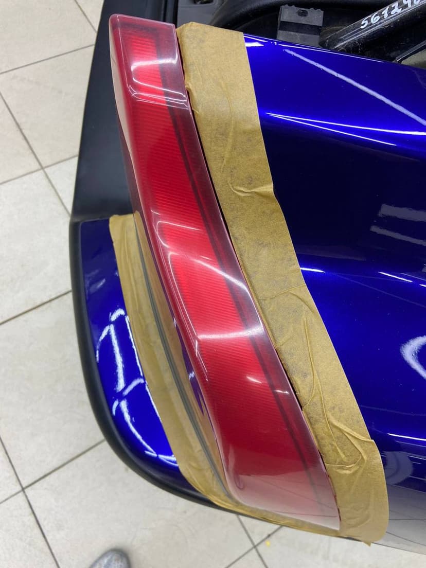 Полировка фар - работа 1